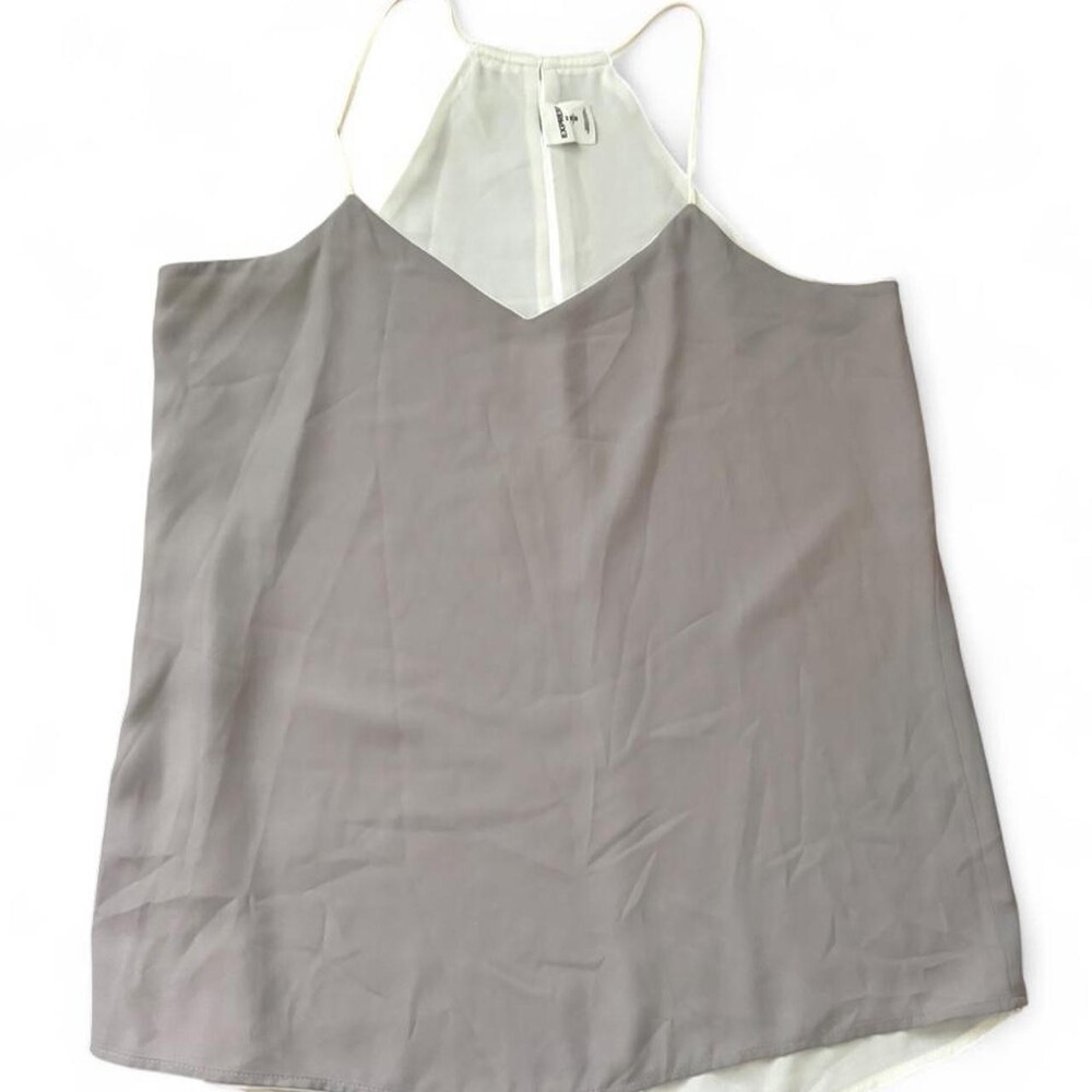 Express Women's Grey and Purple Vest - Picture 2 of 3